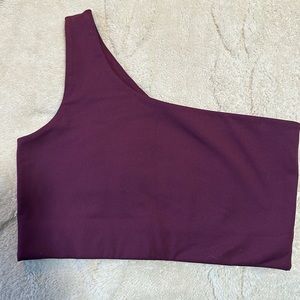 Girlfriend Collective One Shoulder Sports Bra